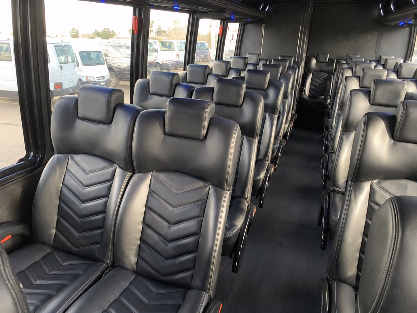 springfield 18 passenger minibus inside