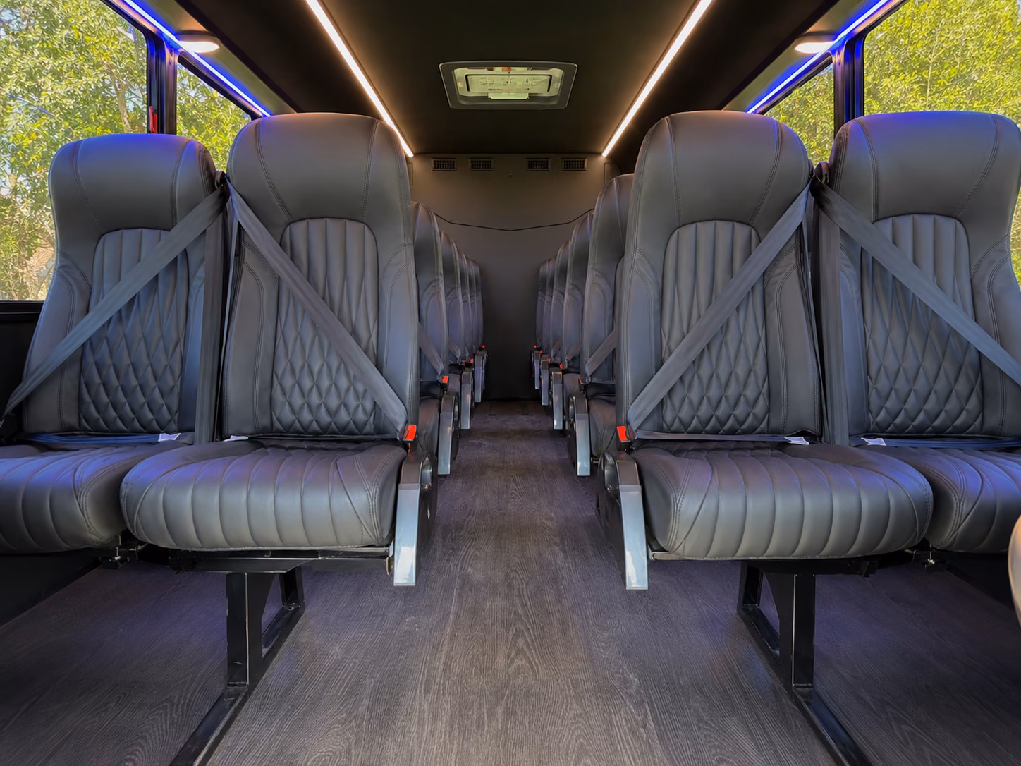 springfield 18 passenger minibus interior