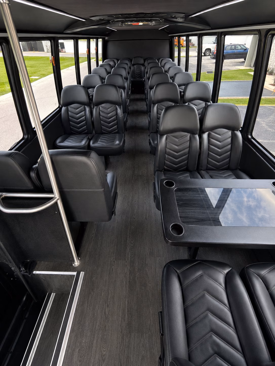 springfield 20 passenger minibus interior