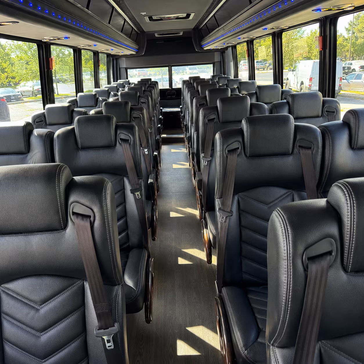 springfield 25 passenger minibus interior