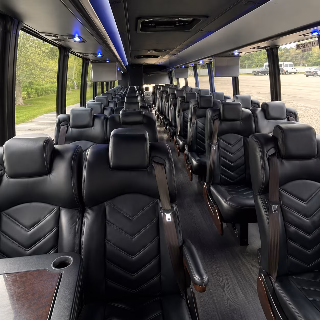 springfield 28 passenger minibus interior