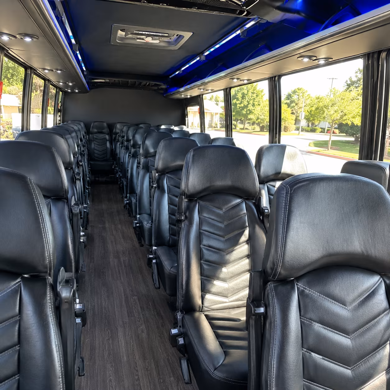 springfield 35 passenger minibus inside