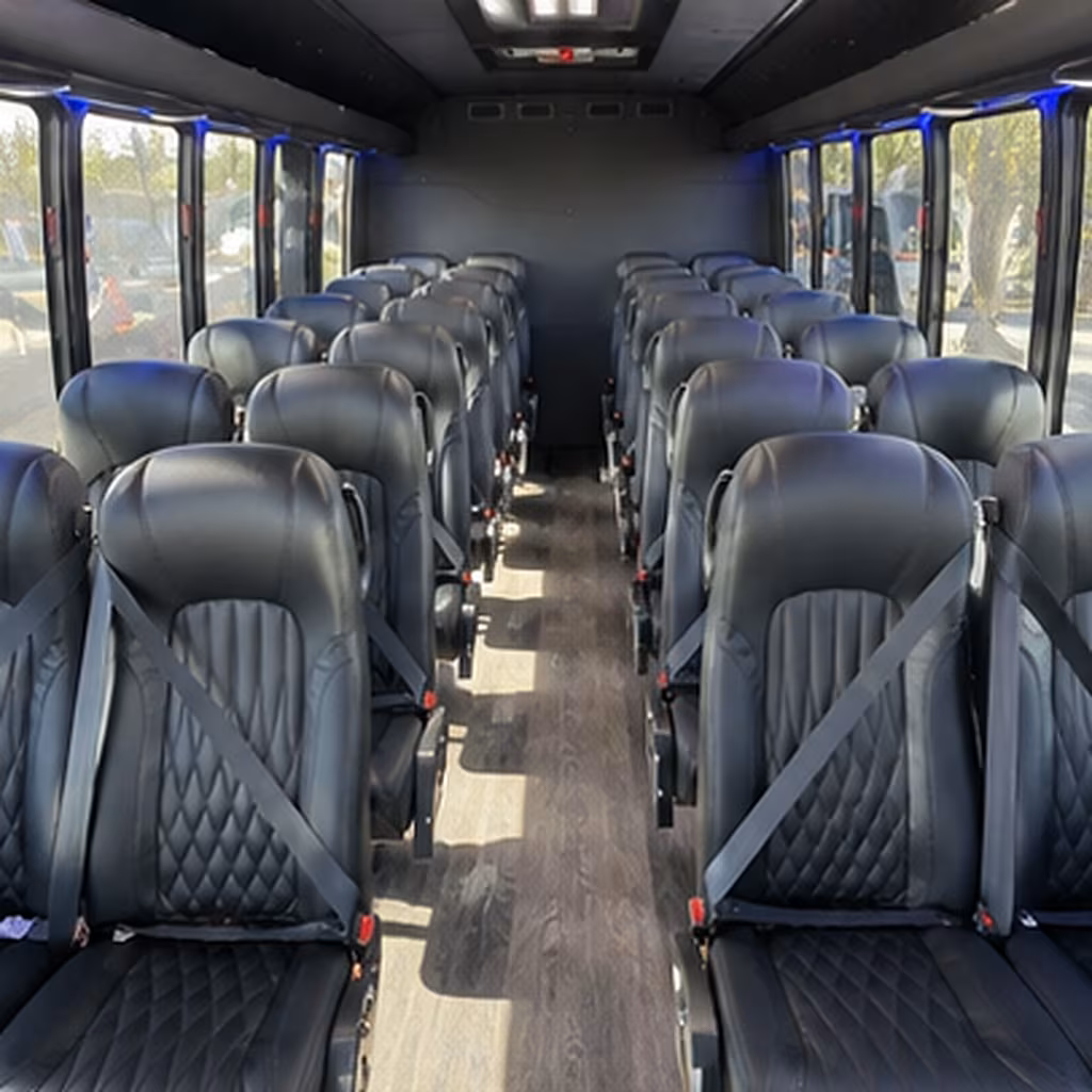springfield 35 passenger minibus interior
